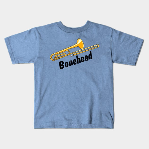 Bonehead Trombone Kids T-Shirt by Barthol Graphics